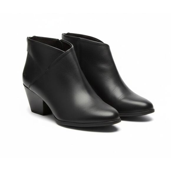 b.o.c. Shoes - b.o.c. Born Concept Epsom Black Wedge Ankle Booties - Size 10M Vegan Leather